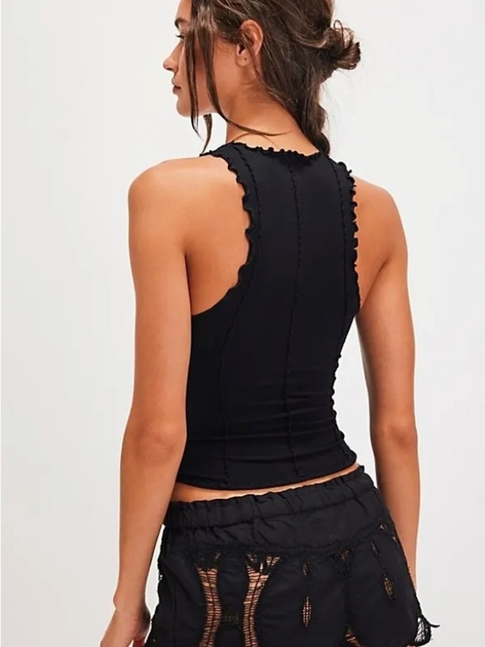 NWT Free People Intimately Better This Way Tank Top Black M/L - Picture 3 of 8